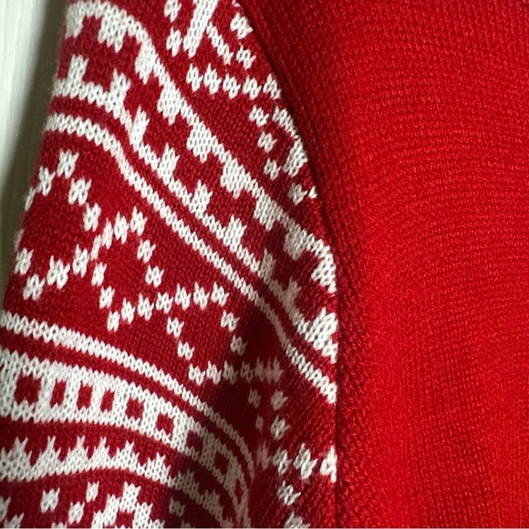 Ugly Christmas Sweater Juniors Womens 3D Pop Out Reindeer Tinsel Bell Medium - Picture 8 of 10